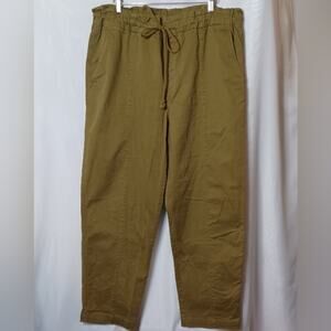 LOFT Women's Green Elastic Waist Drawstring Pants. Size XL